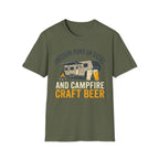 Freedom Runs On Diesel And Campfire Craft Beer T-Shirt