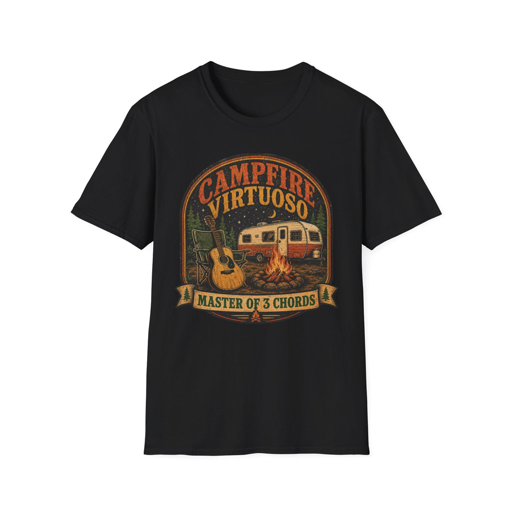 Campfire Virtuoso - Master of 3 Chords T-Shirt