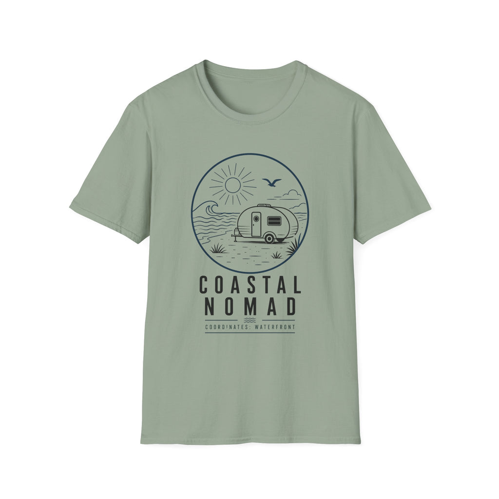 Coastal Nomad - Coordinates Waterfront T-Shirt