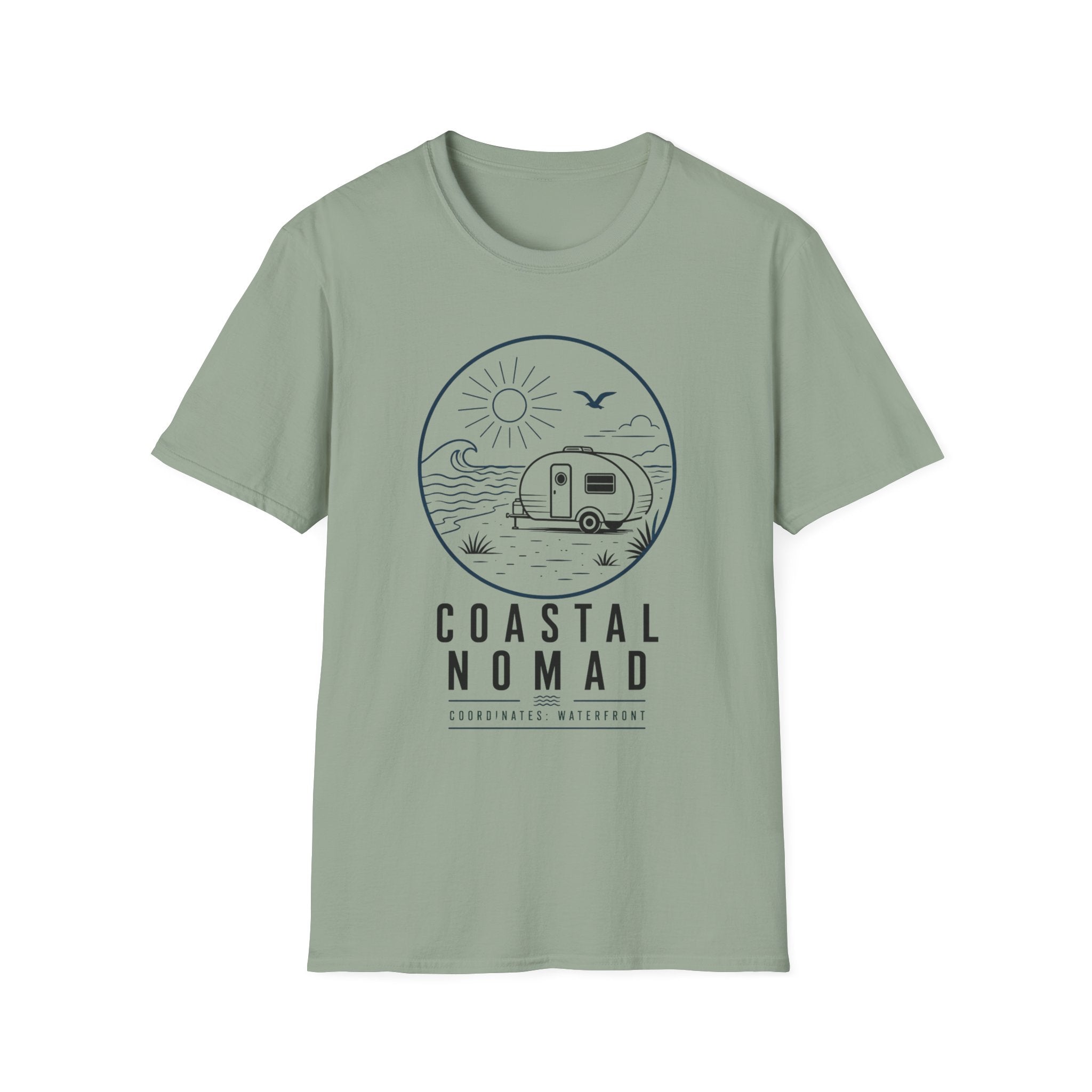 Coastal Nomad - Coordinates Waterfront T-Shirt