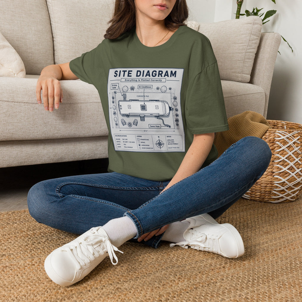 Site Layout Diagram T-Shirt