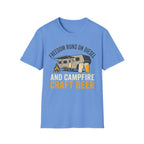 Freedom Runs On Diesel And Campfire Craft Beer T-Shirt