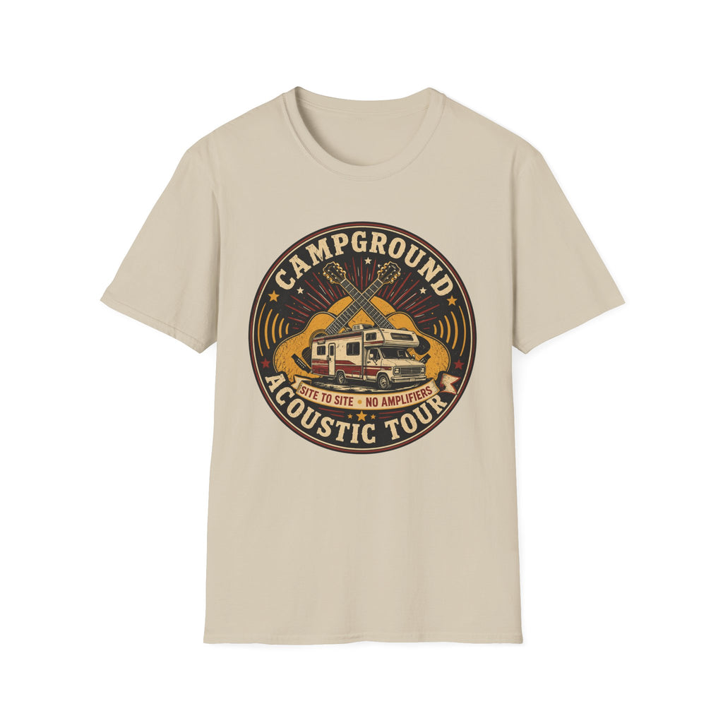 Campground Acoustic Tour - Site To Site - No Amplifiers T-Shirt