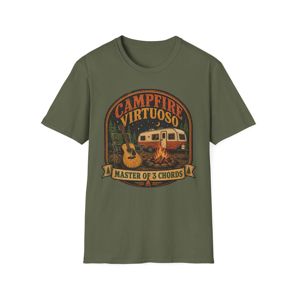 Campfire Virtuoso - Master of 3 Chords T-Shirt