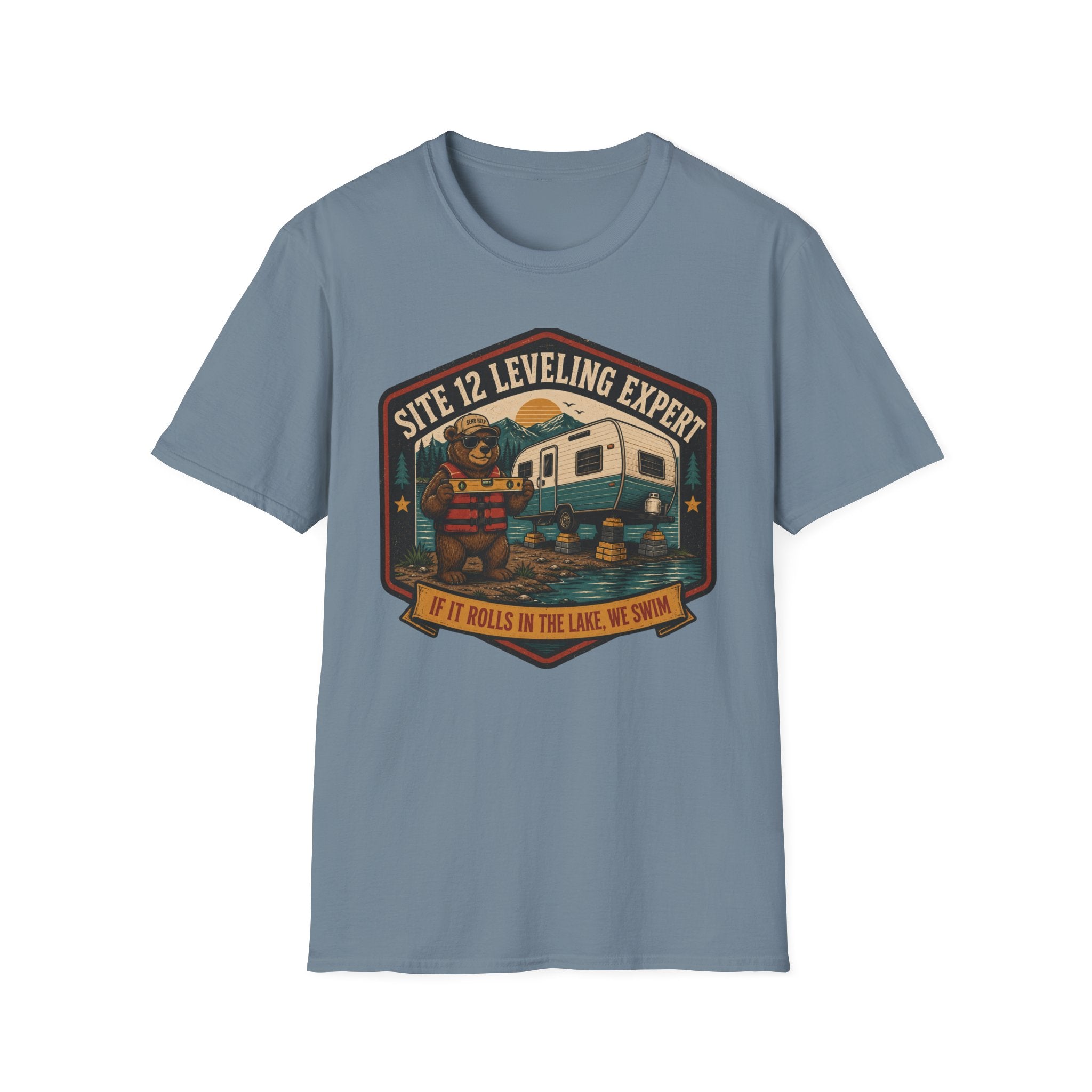 Leveling Expert - If It Rolls In The Lake, We Swim T-Shirt