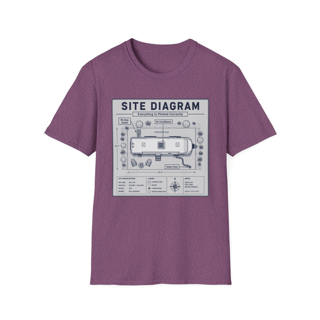 Site Layout Diagram T-Shirt