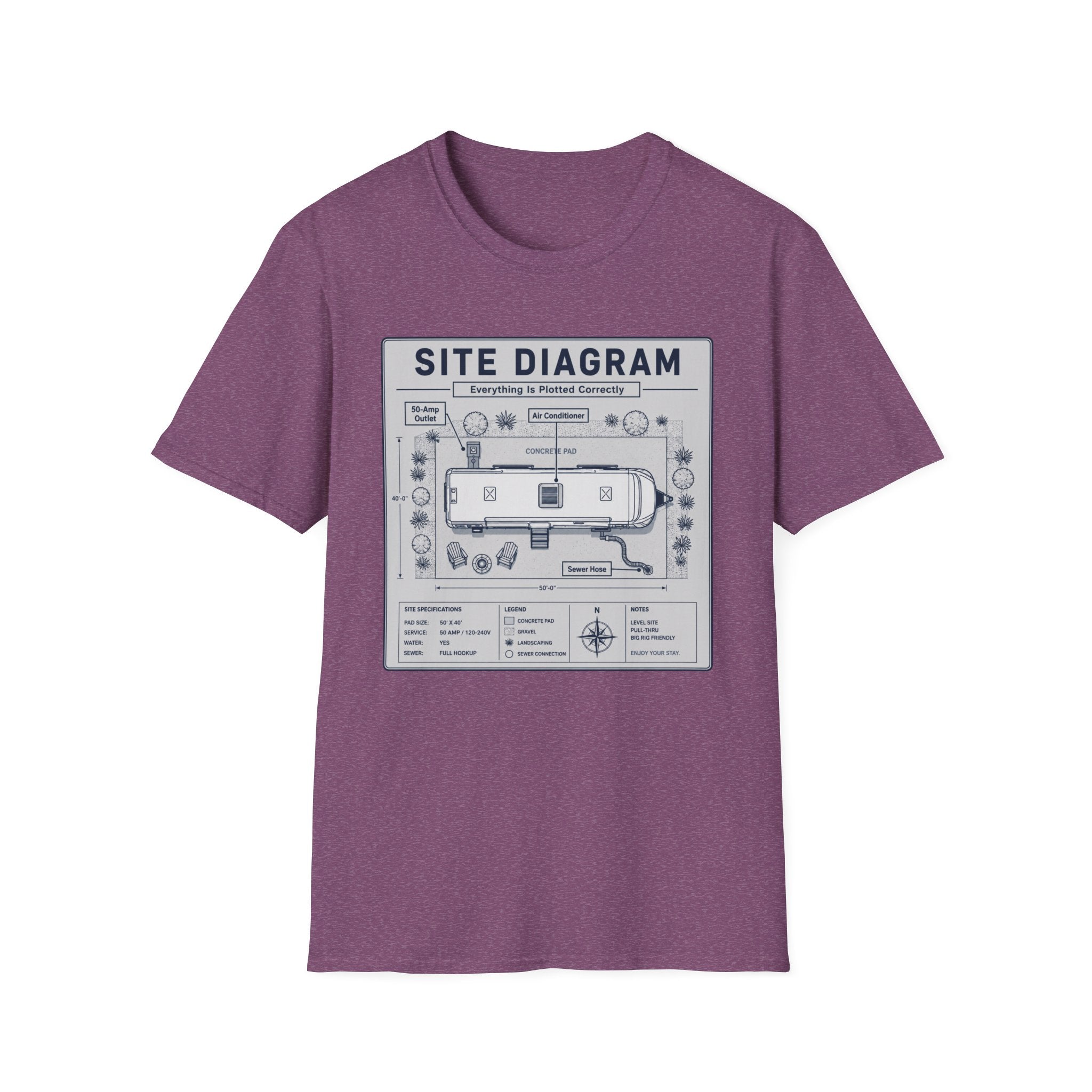 Site Layout Diagram T-Shirt