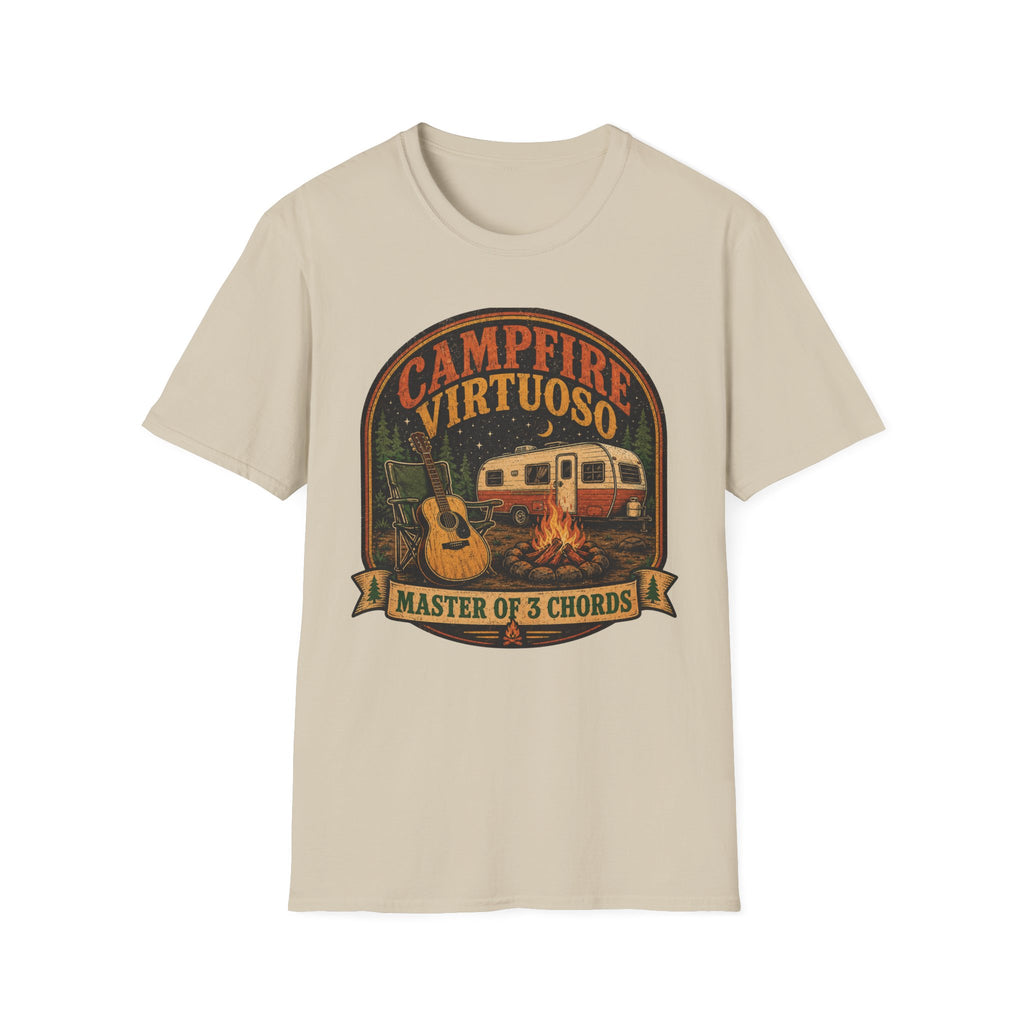 Campfire Virtuoso - Master of 3 Chords T-Shirt