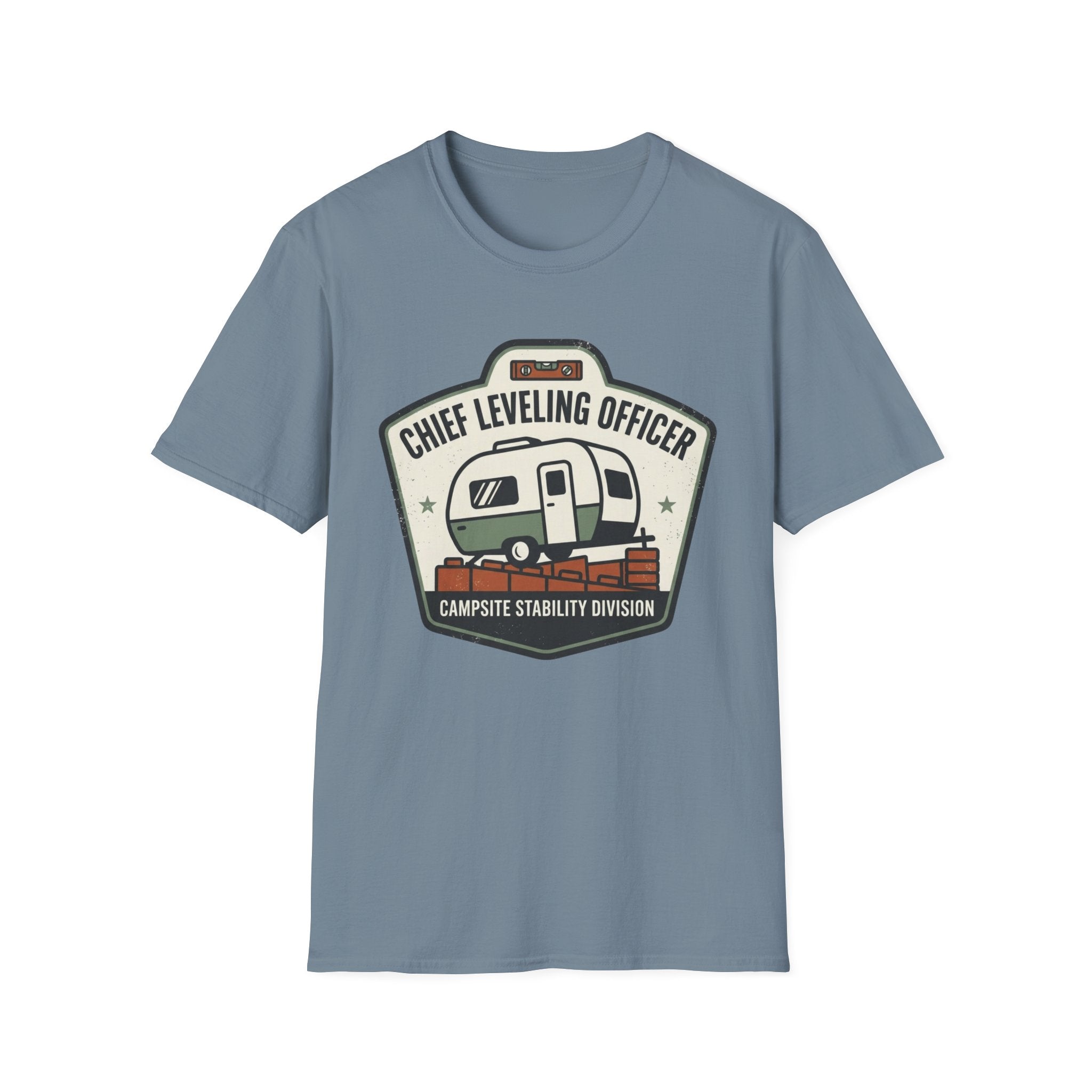 Chief Leveling Officer Campsite Stability Division T-Shirt