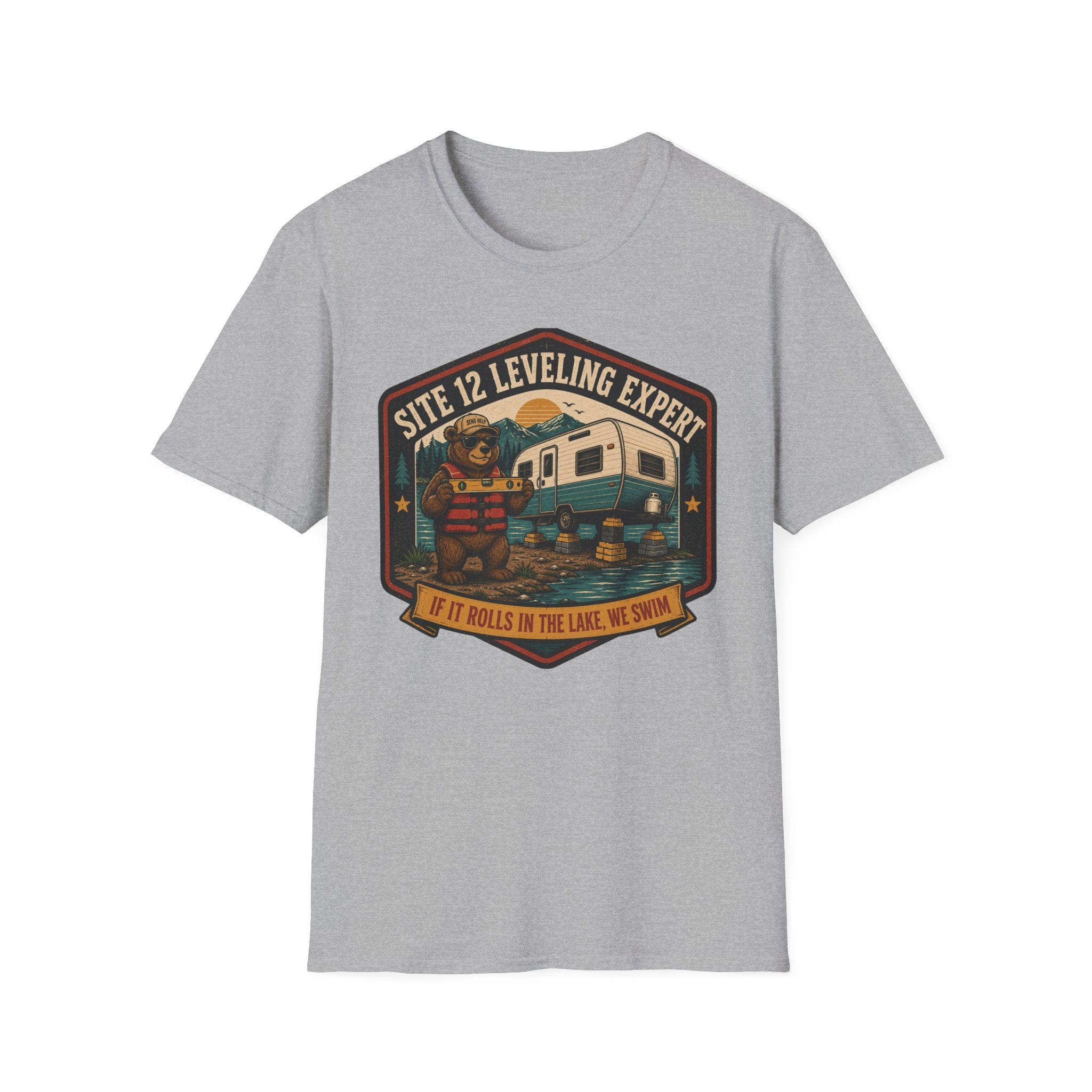 Leveling Expert - If It Rolls In The Lake, We Swim T-Shirt