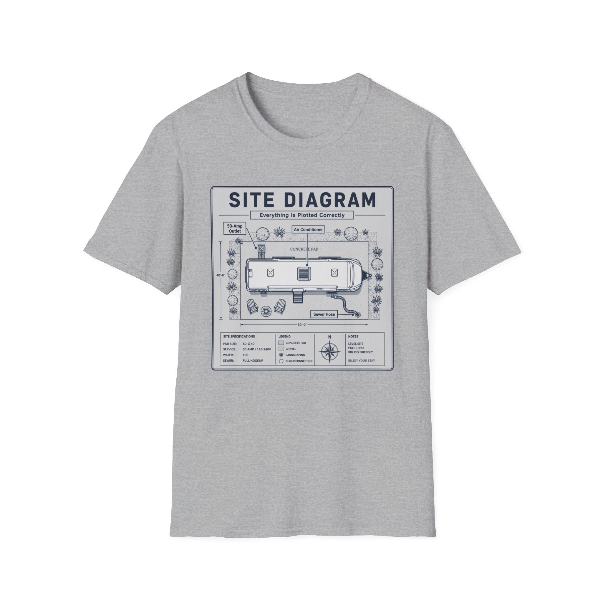 Site Layout Diagram T-Shirt
