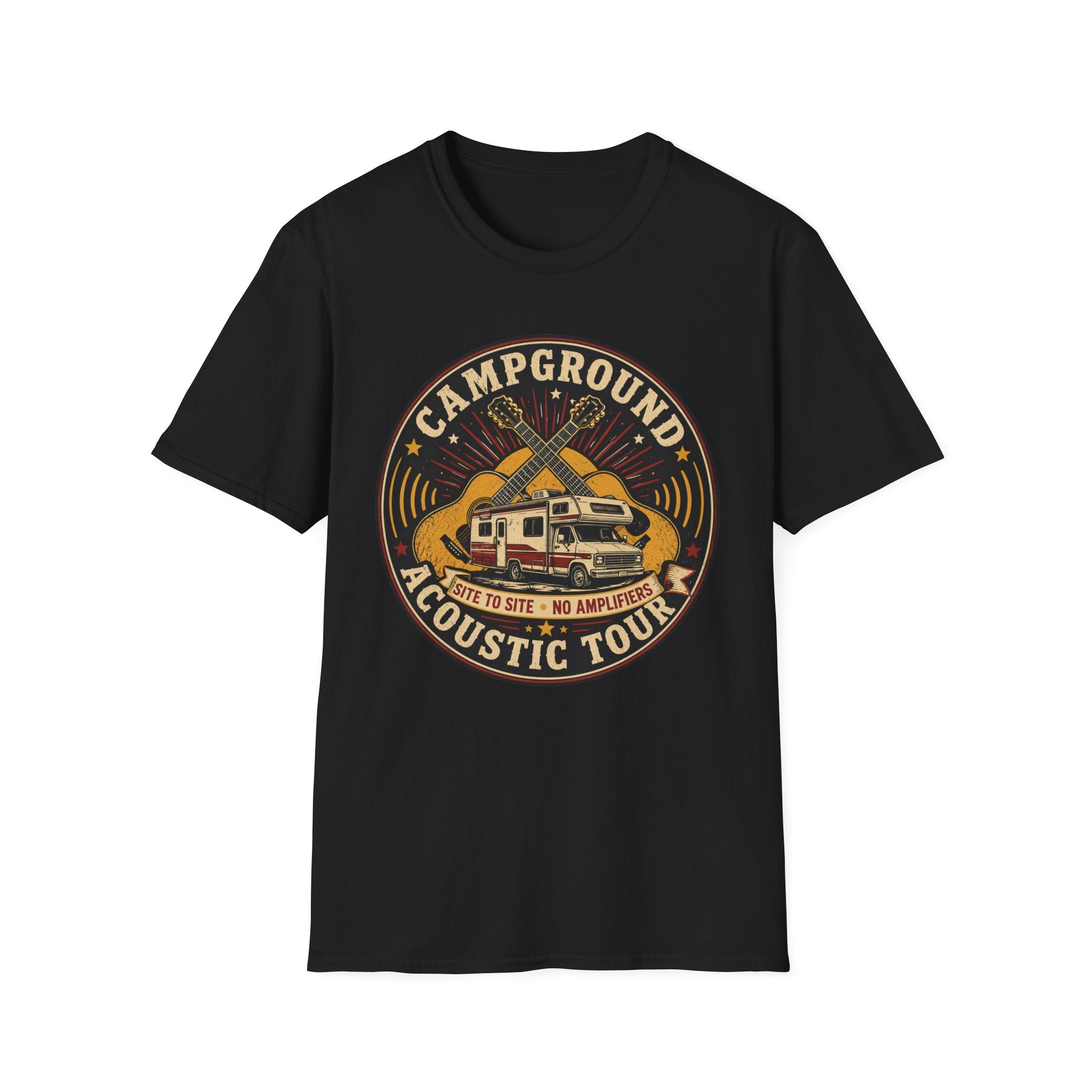 Campground Acoustic Tour - Site To Site - No Amplifiers T-Shirt