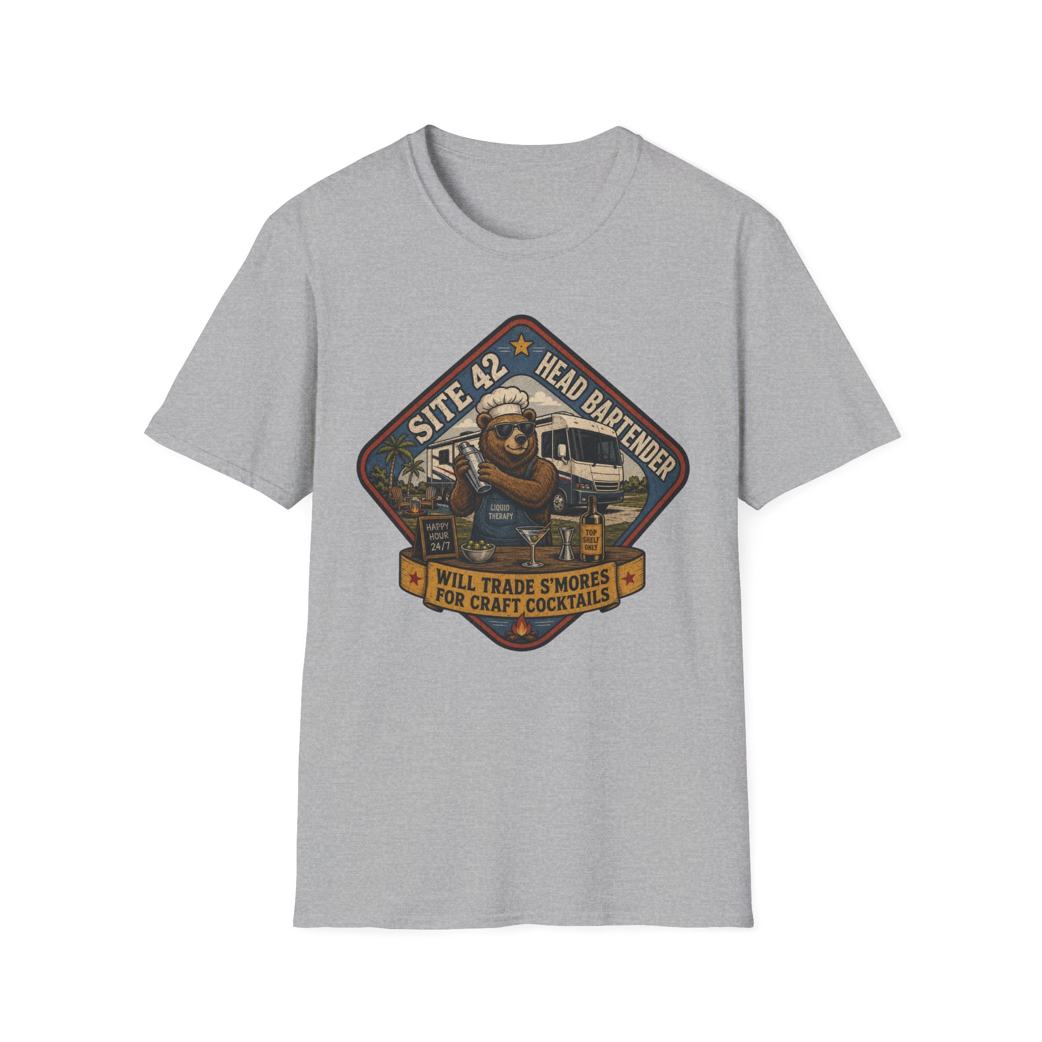 Site 42 - Head Bartender - Liquid Therapy T-Shirt