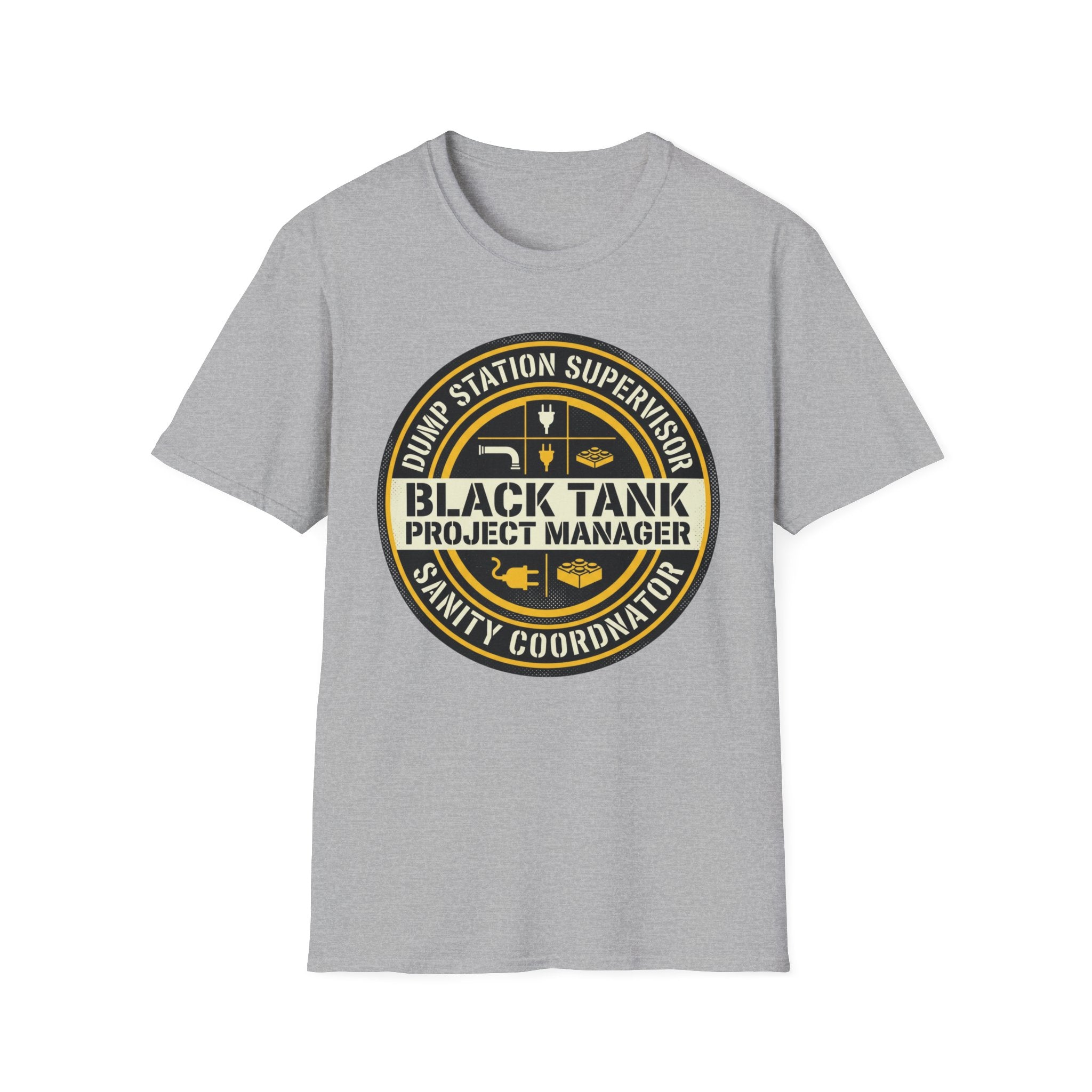 Dump Station Supervisor - Black Tank Project Manager - Sanity Coordinator T-Shirt