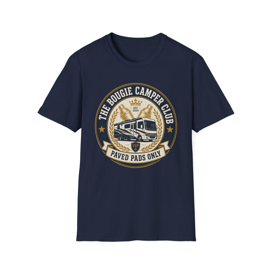 The Bougie Camper Club - Paved Pads Only T-Shirt