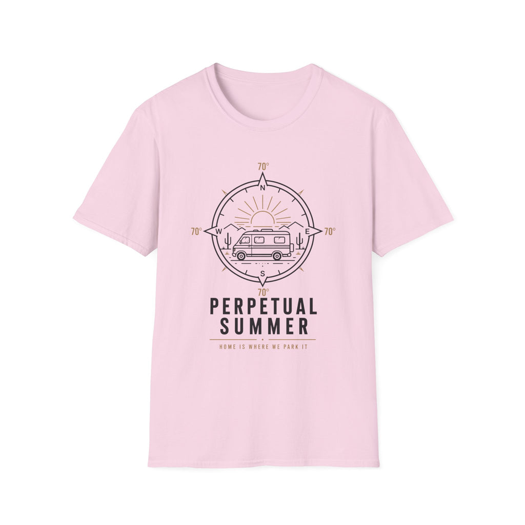 Perpetual Summer - Home Is Where We Park It - 70 Degrees T-Shirt