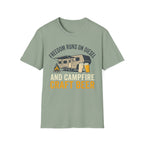 Freedom Runs On Diesel And Campfire Craft Beer T-Shirt