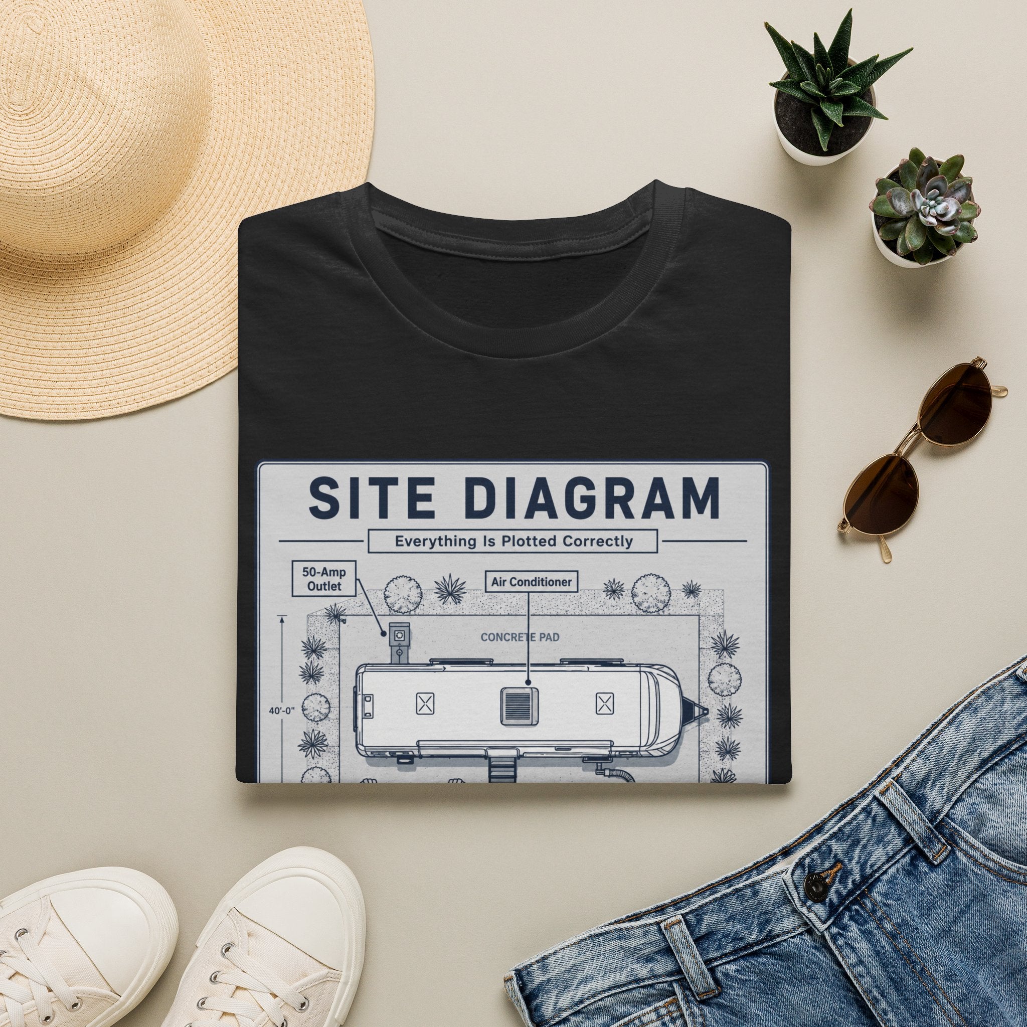Site Layout Diagram T-Shirt