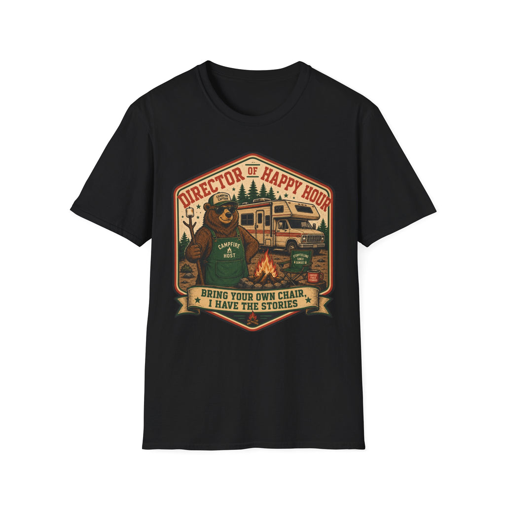 Director Of Happy Hour - Bring Your Own Chair - I Have Stories T-Shirt
