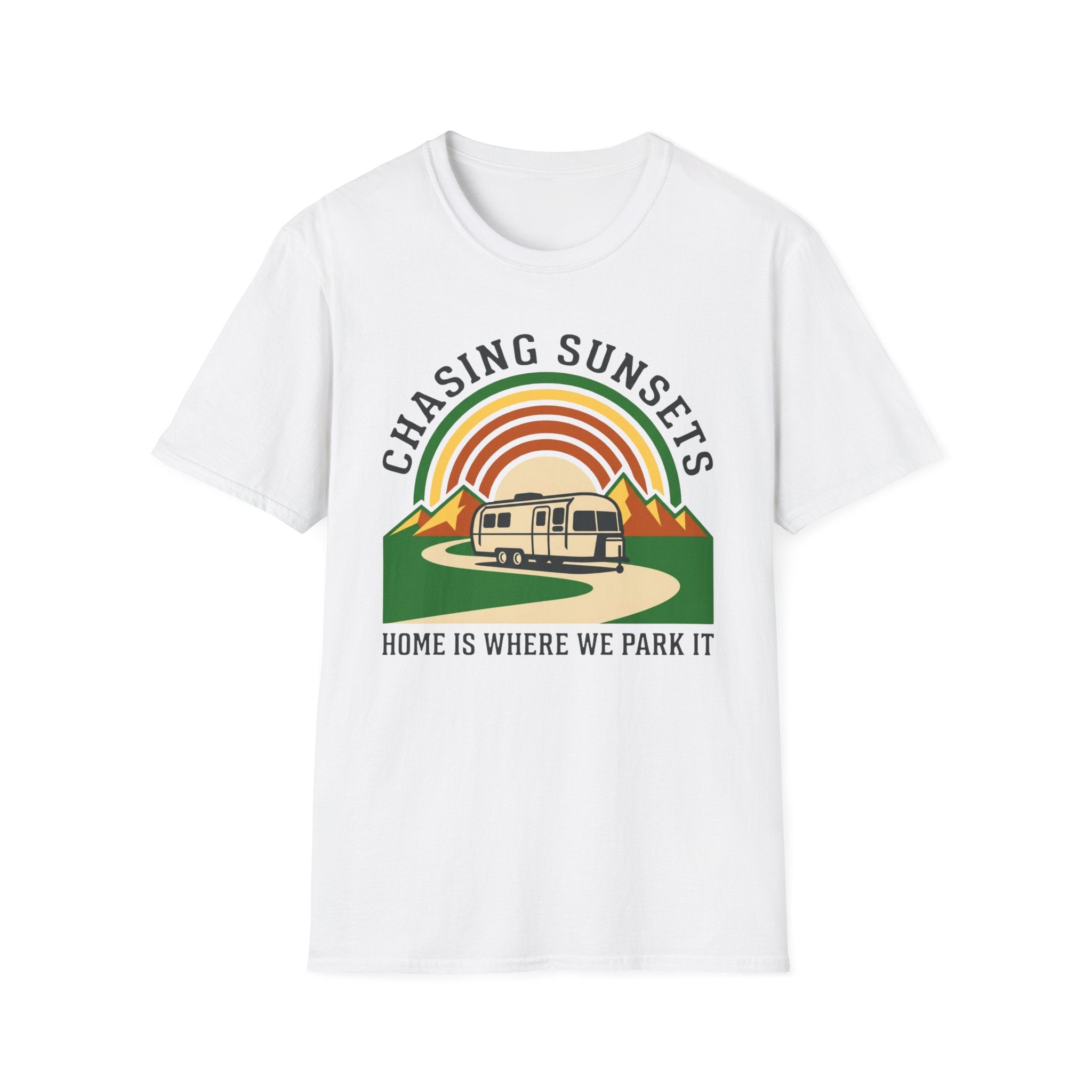 Chasing Sunsets - Home Is Where We Park It T-Shirt