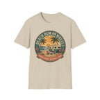 Beach Bum On Wheels - Parked Where The Waves Crash T-Shirt