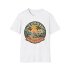 Beach Bum On Wheels - Parked Where The Waves Crash T-Shirt