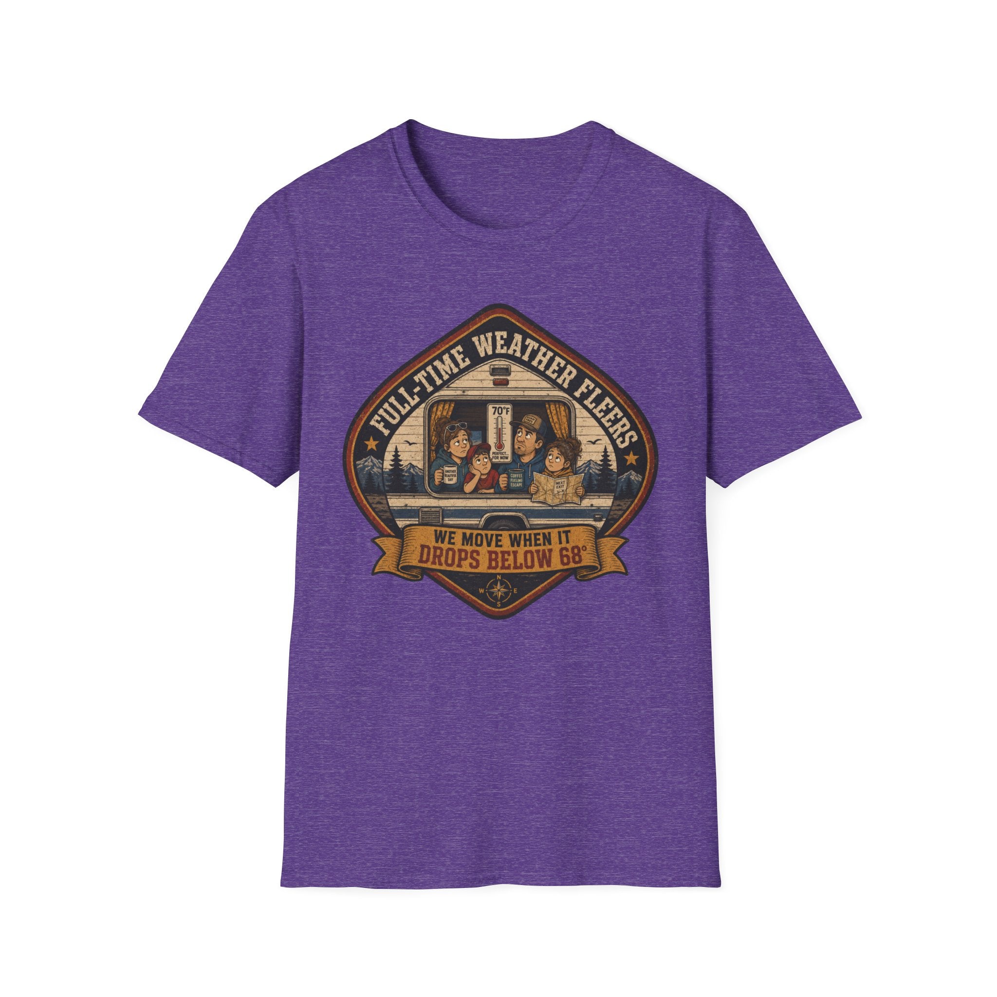 Full-Time Weather Fleerers - Below 68 Degrees T-Shirt
