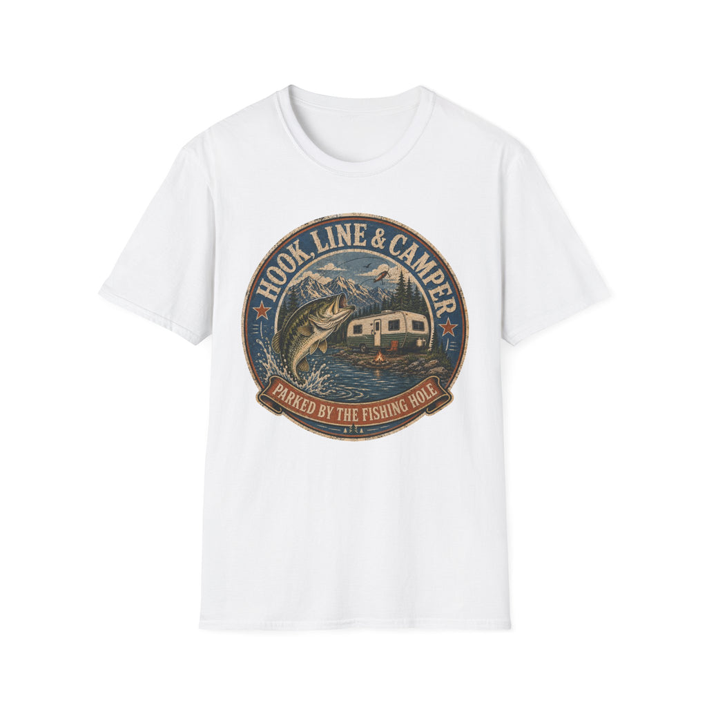 Hook Line & Camper - Parked By The Fishing Hole T-Shirt