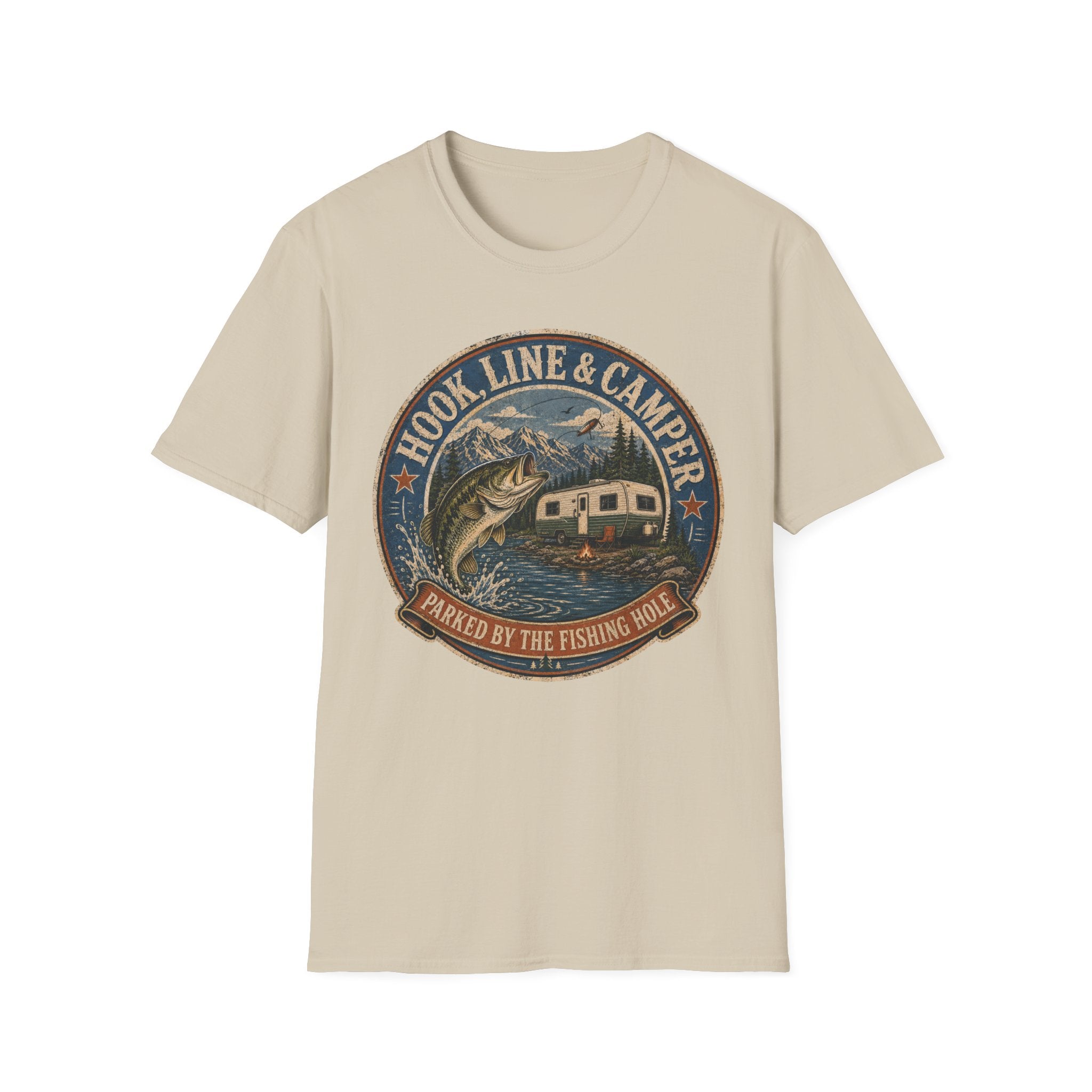 Hook Line & Camper - Parked By The Fishing Hole T-Shirt