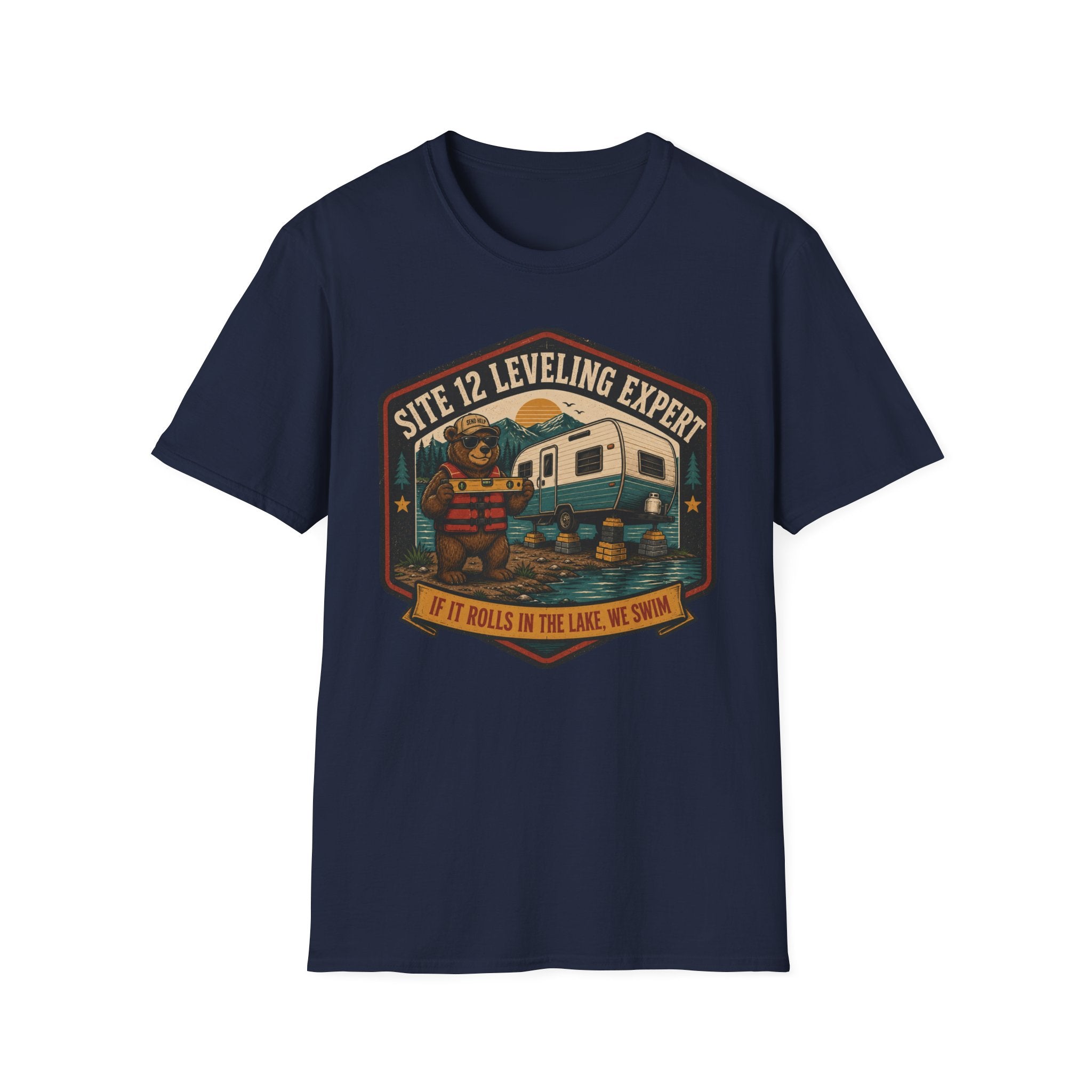 Leveling Expert - If It Rolls In The Lake, We Swim T-Shirt