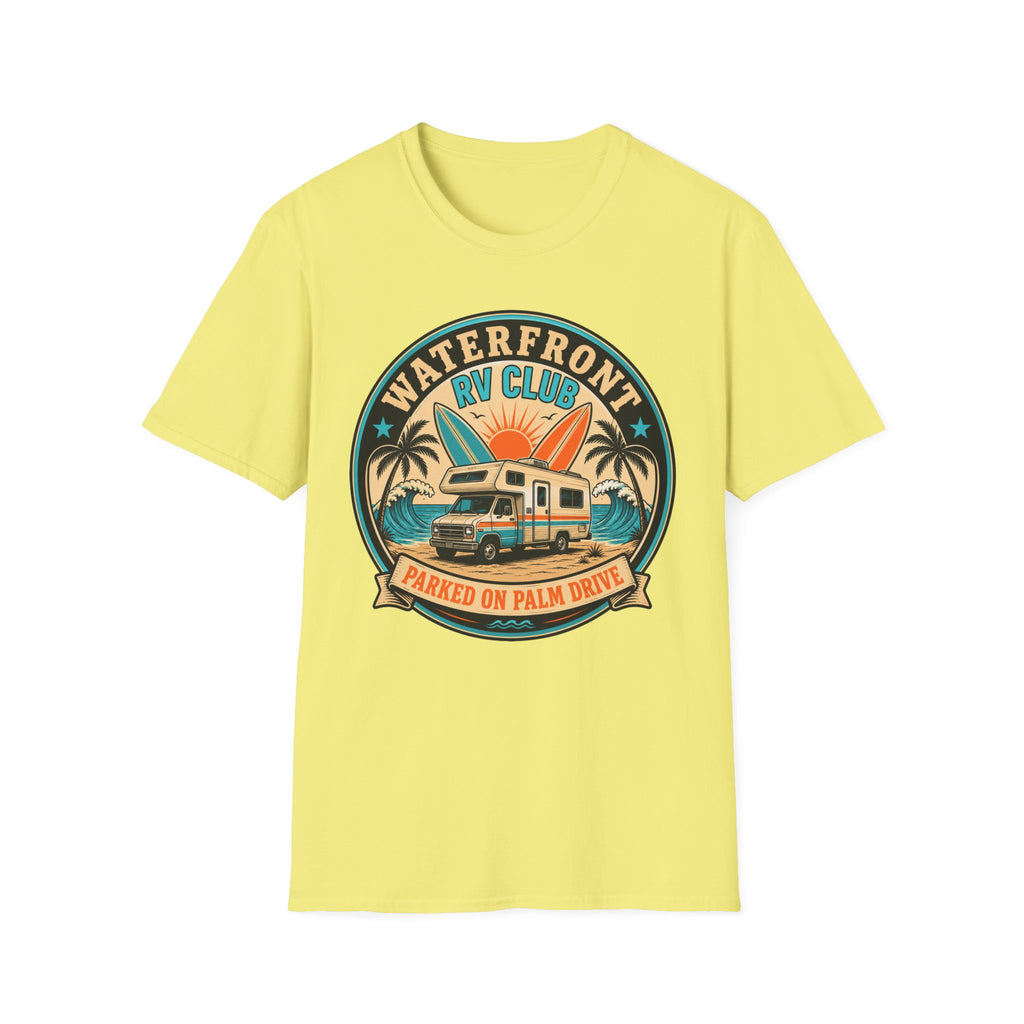 Waterfront RV Club - Parked On Palm Drive T-Shirt