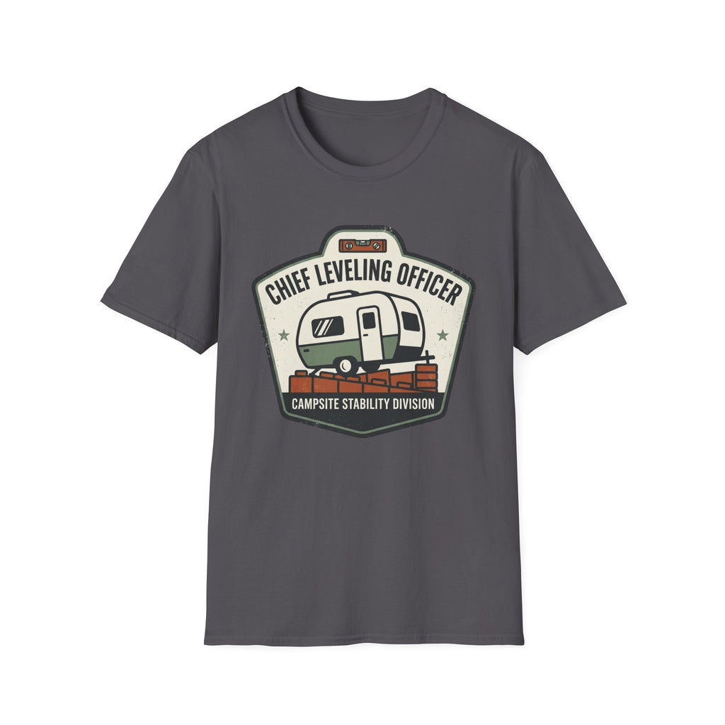 Chief Leveling Officer Campsite Stability Division T-Shirt