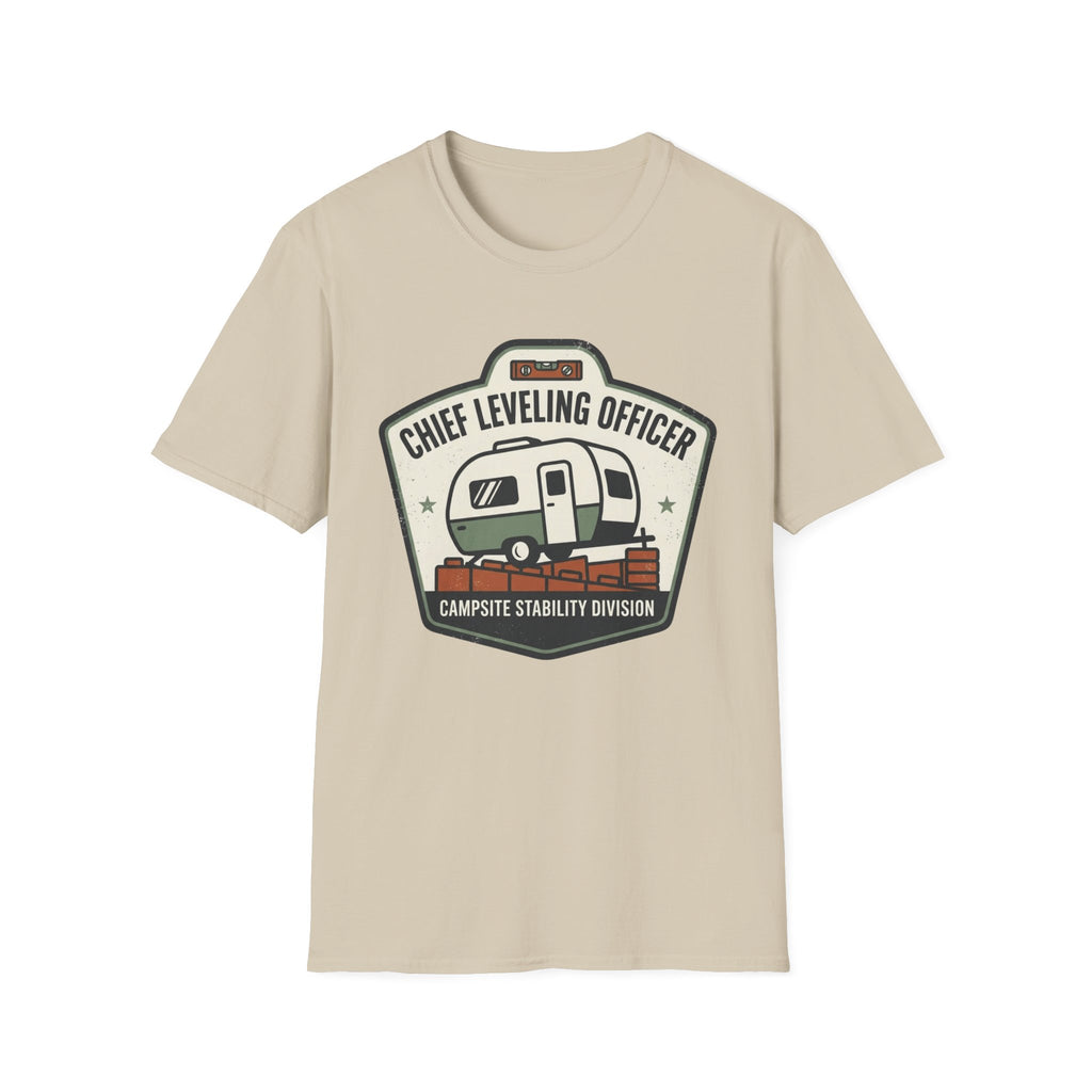 Chief Leveling Officer Campsite Stability Division T-Shirt