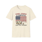 Stars, Stripes & Campsites Road Trip Freedom T-Shirt