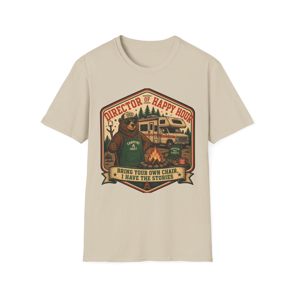 Director Of Happy Hour - Bring Your Own Chair - I Have Stories T-Shirt