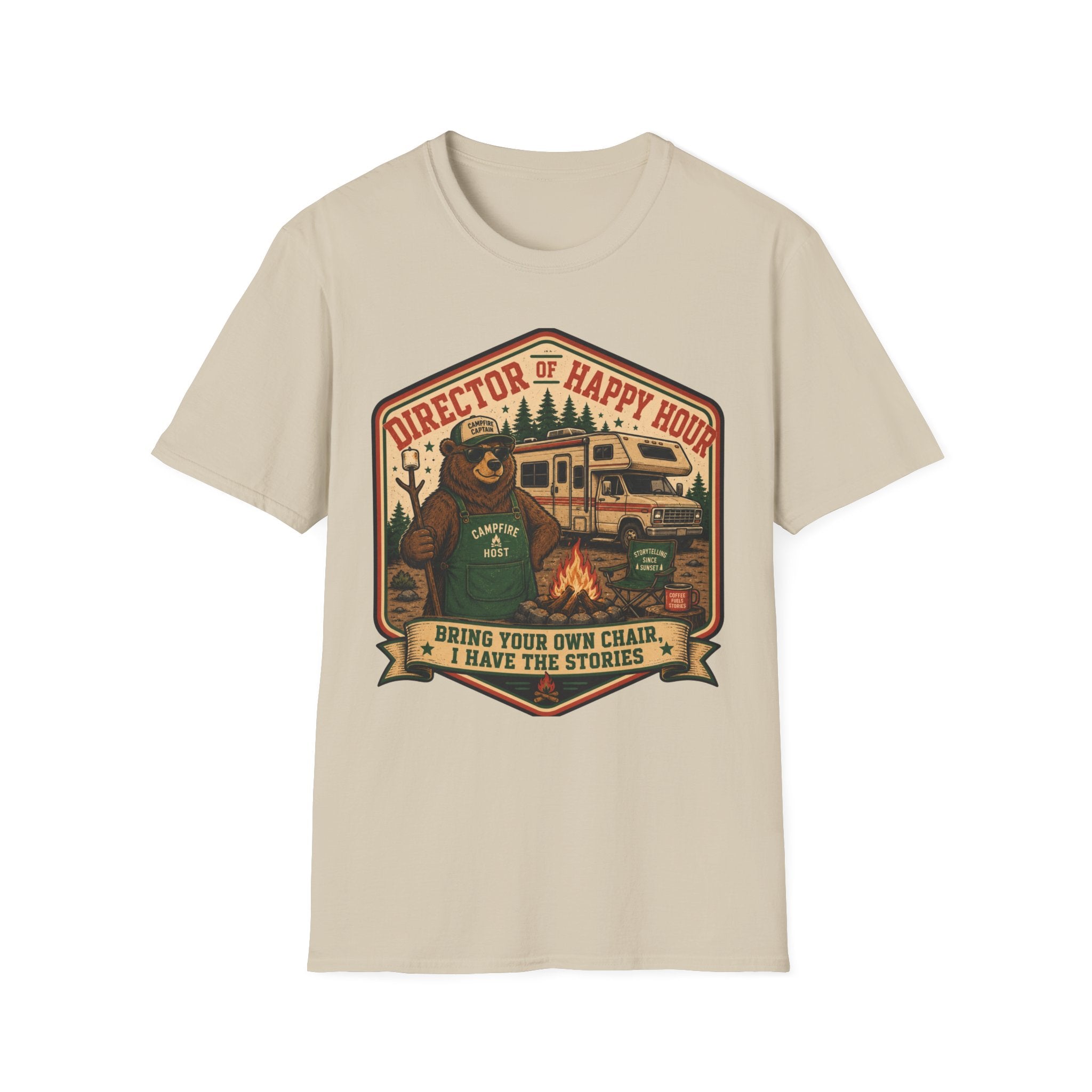 Director Of Happy Hour - Bring Your Own Chair - I Have Stories T-Shirt
