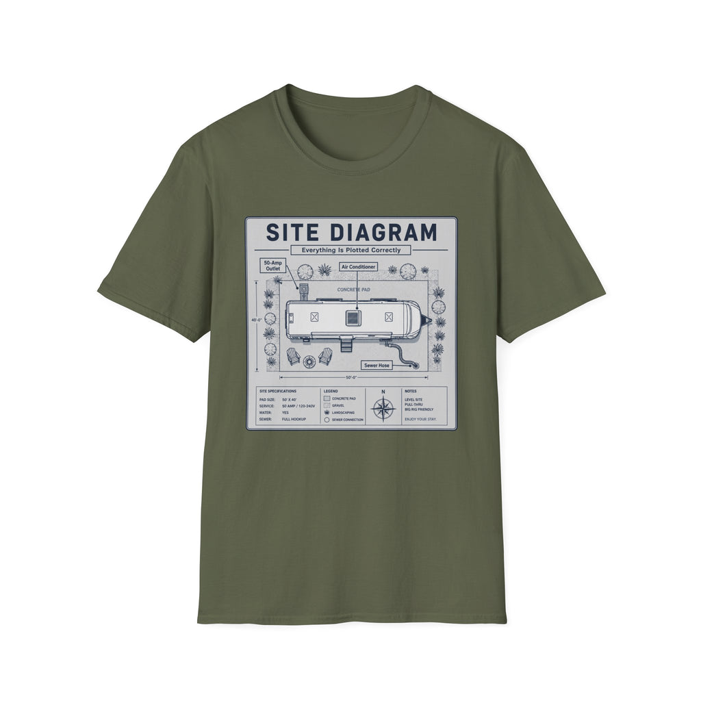 Site Layout Diagram T-Shirt