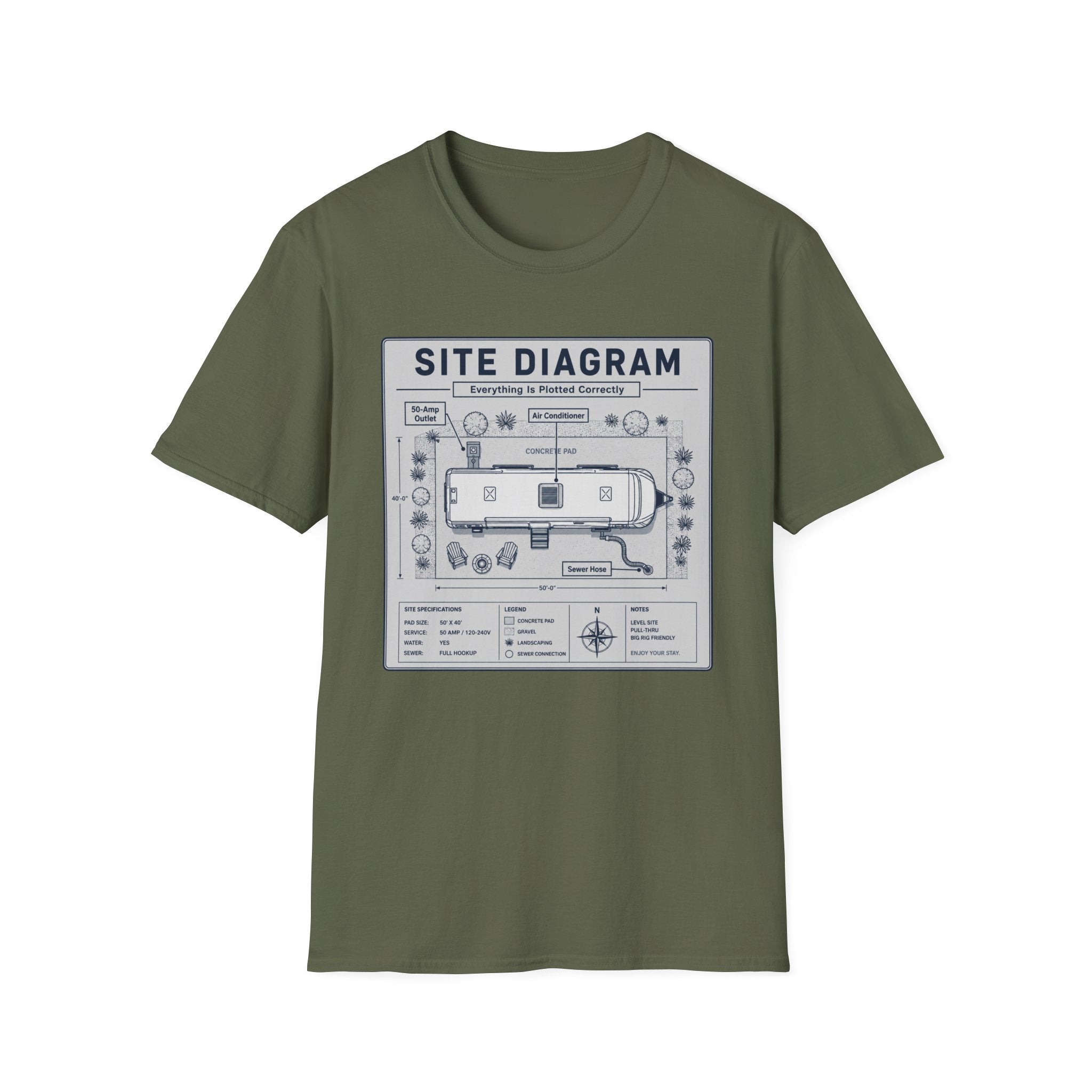 Site Layout Diagram T-Shirt