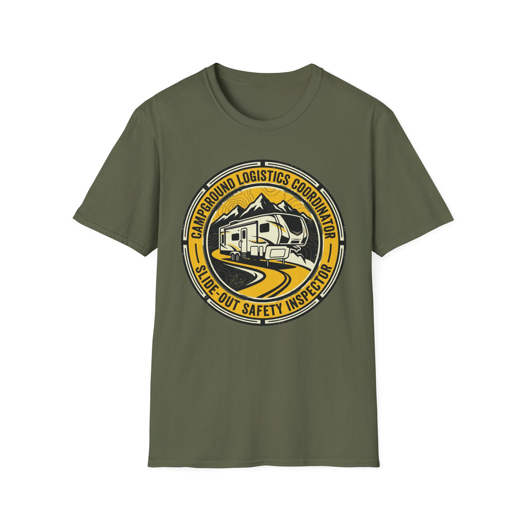 Campground Logistics Coordinator - Slide Out Safety Inspector T-Shirt
