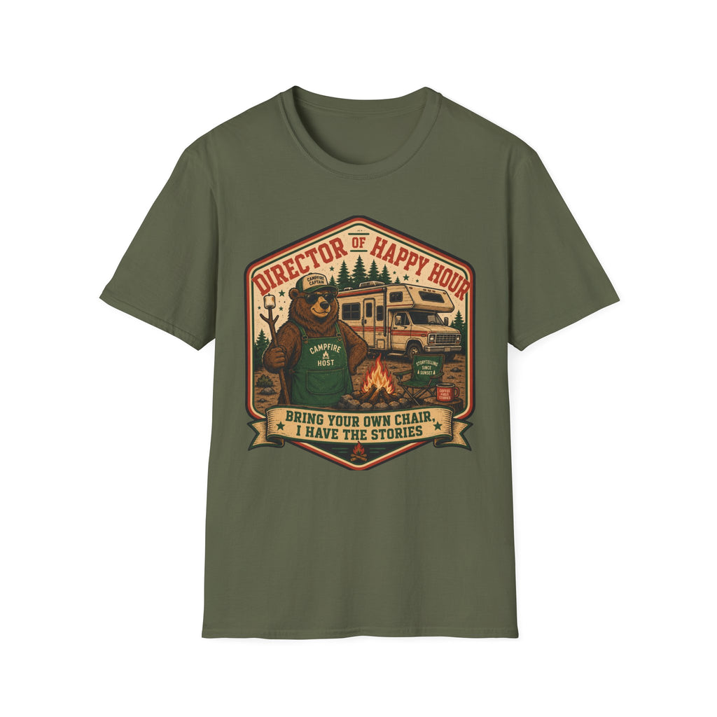 Director Of Happy Hour - Bring Your Own Chair - I Have Stories T-Shirt