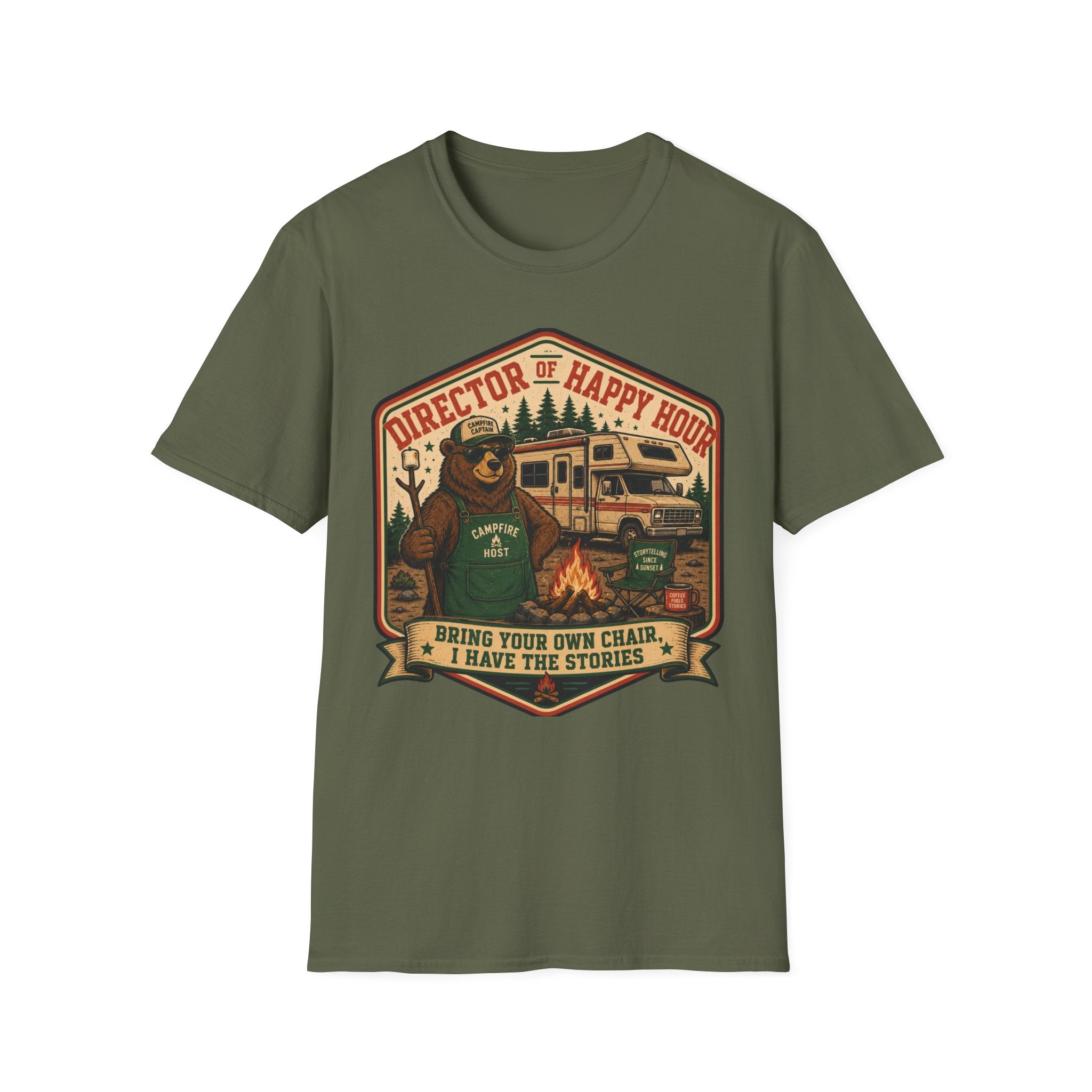 Director Of Happy Hour - Bring Your Own Chair - I Have Stories T-Shirt