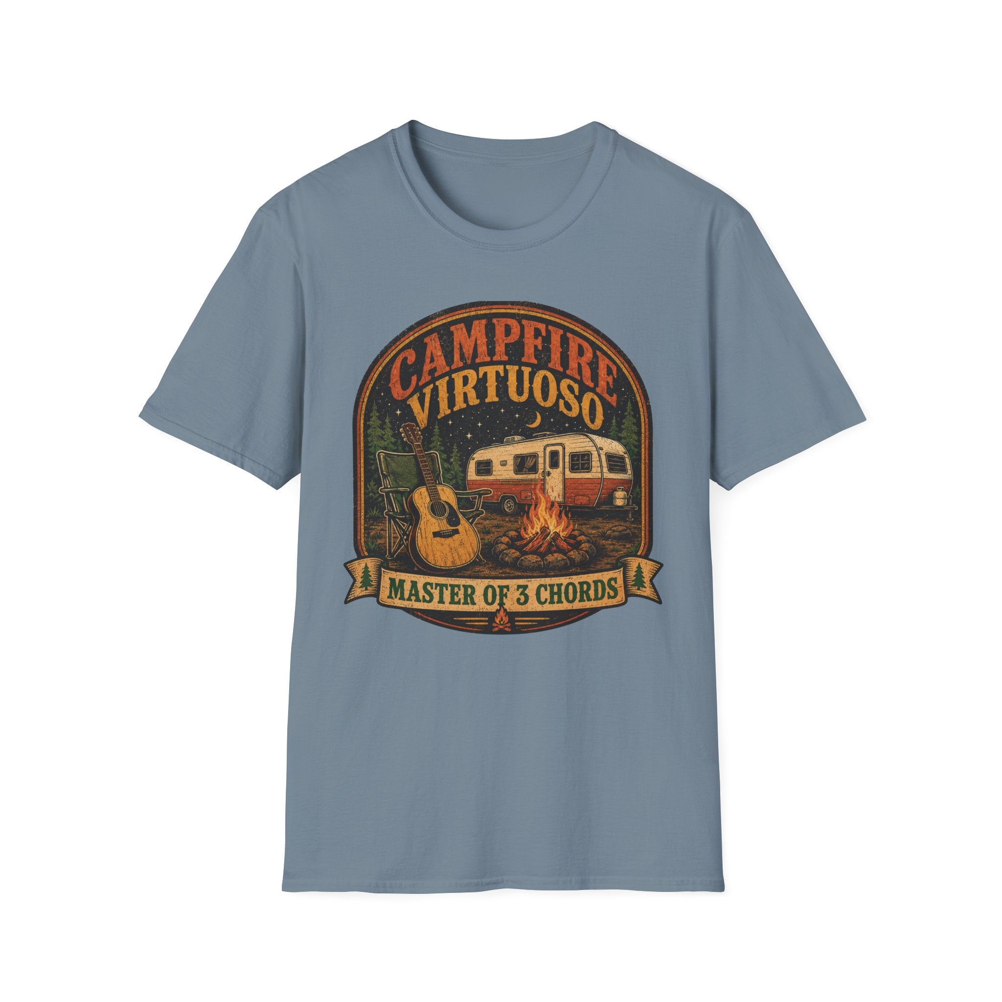 Campfire Virtuoso - Master of 3 Chords T-Shirt