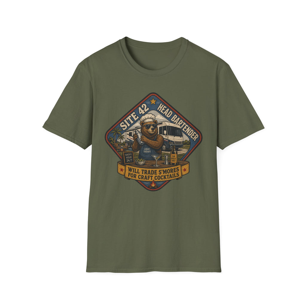 Site 42 - Head Bartender - Liquid Therapy T-Shirt