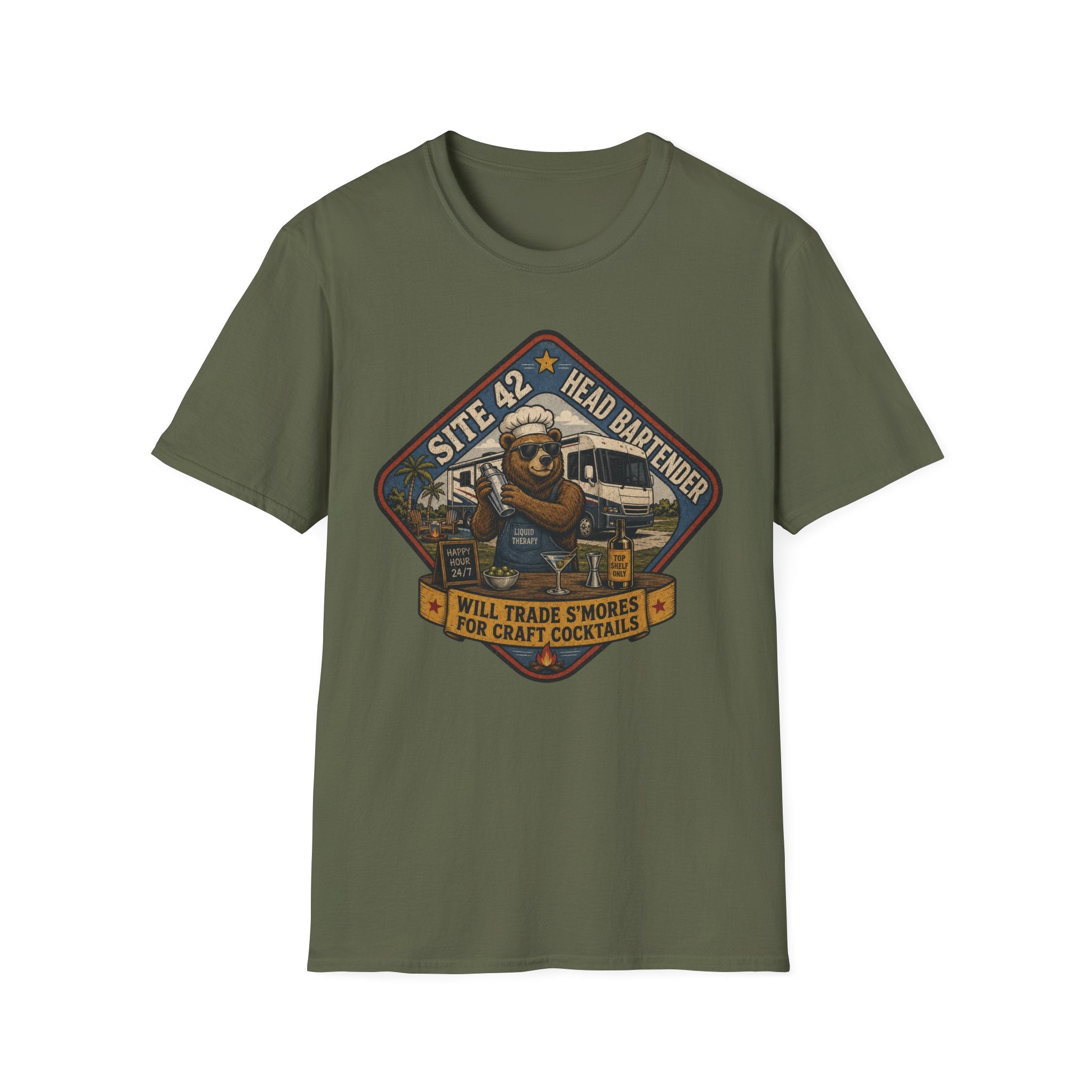 Site 42 - Head Bartender - Liquid Therapy T-Shirt