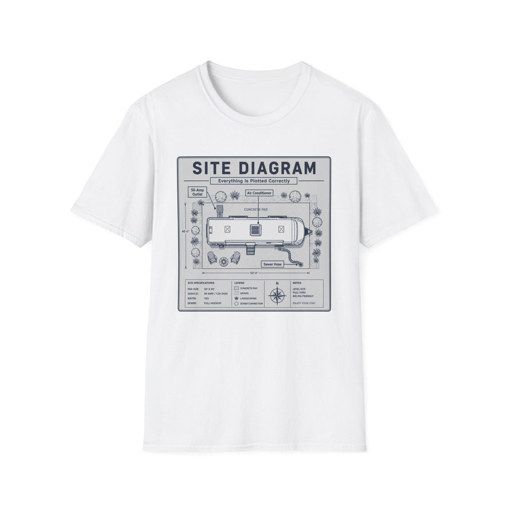 Site Layout Diagram T-Shirt