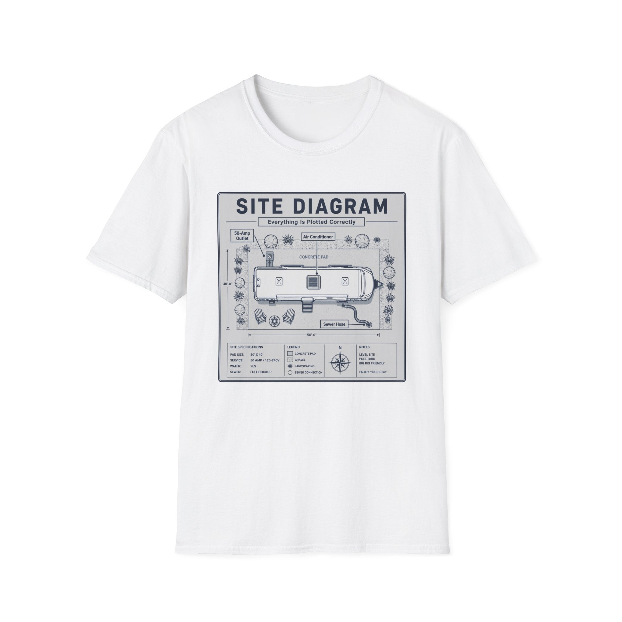 Site Layout Diagram T-Shirt
