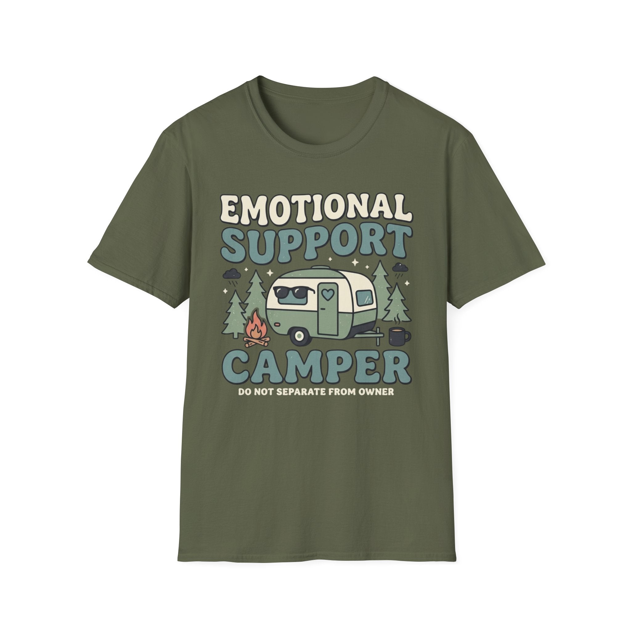Emotional Support Camper Do Not Separate From Owner T-Shirt