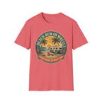 Beach Bum On Wheels - Parked Where The Waves Crash T-Shirt