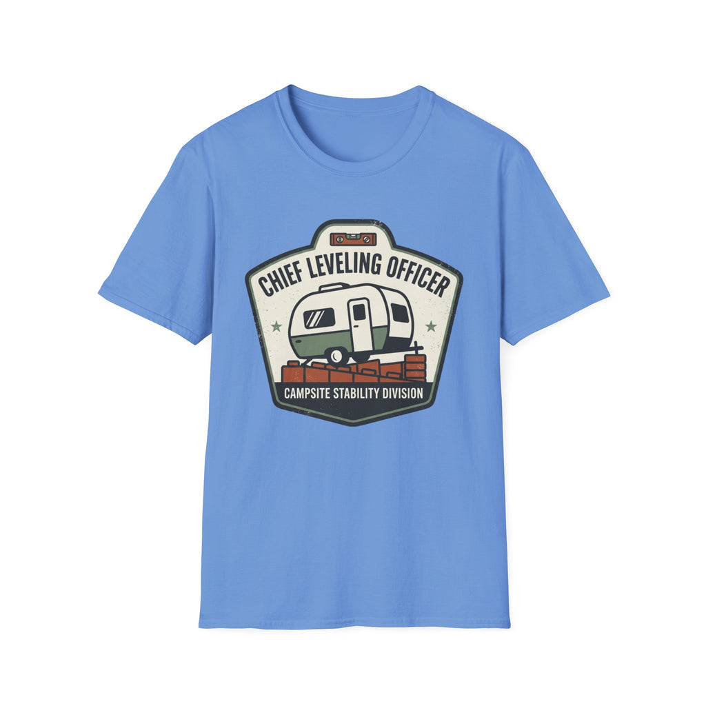 Chief Leveling Officer Campsite Stability Division T-Shirt