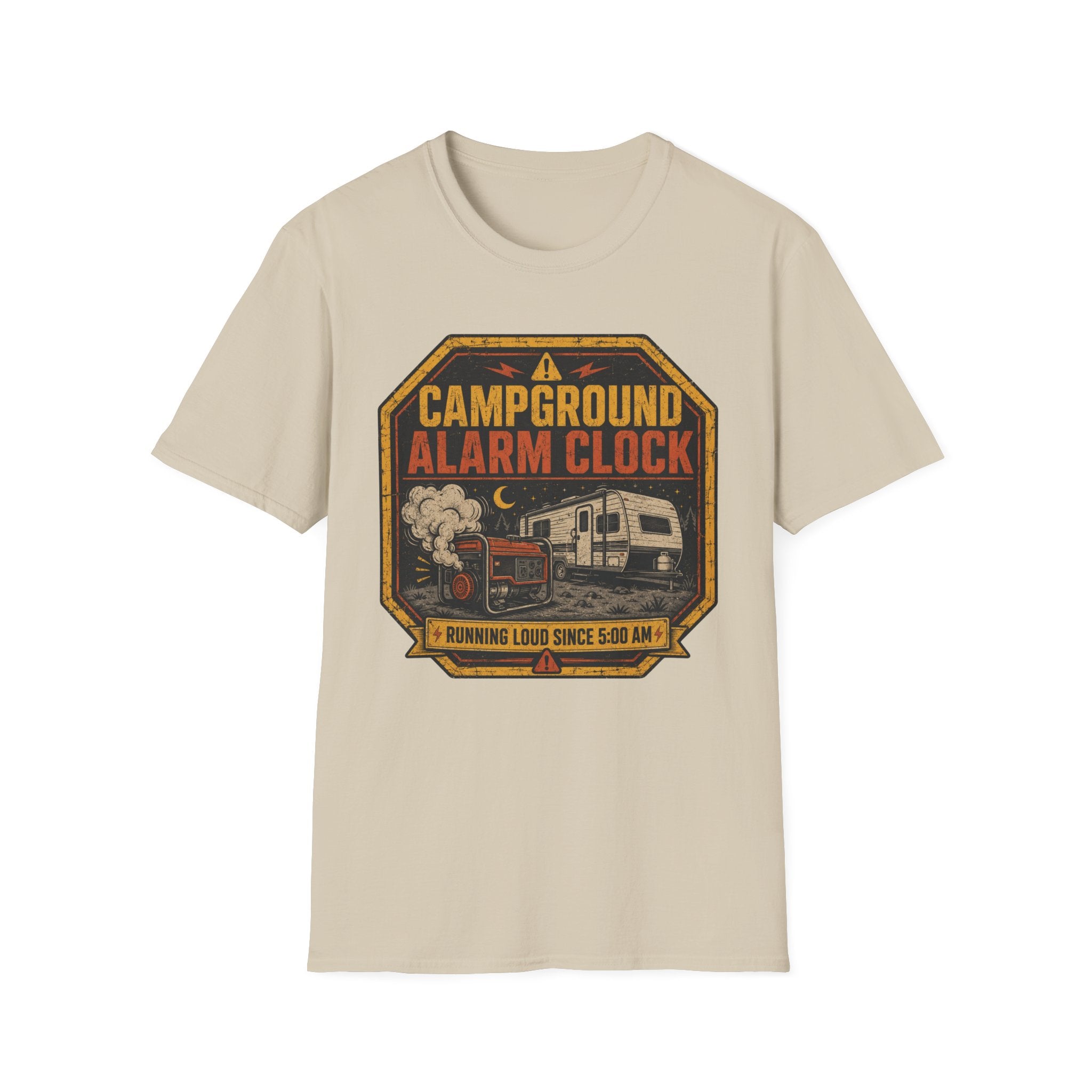 Campground Alarm Clock - Running Loud Since 5am T-Shirt
